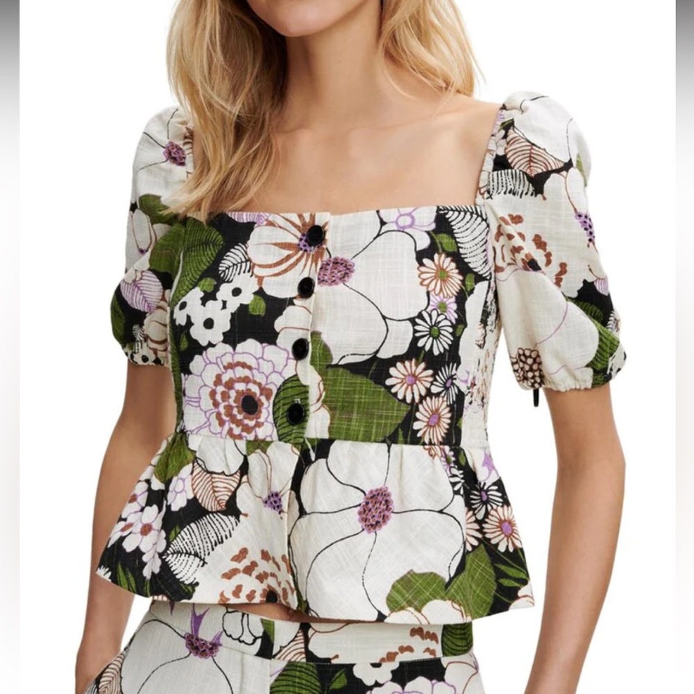 Maje floral top NWT